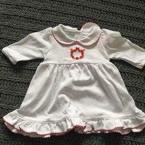 White long sleeve dress.